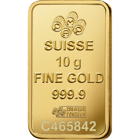 10g Gold Bar of 999.9 Purity (10 GOLD Tokens)